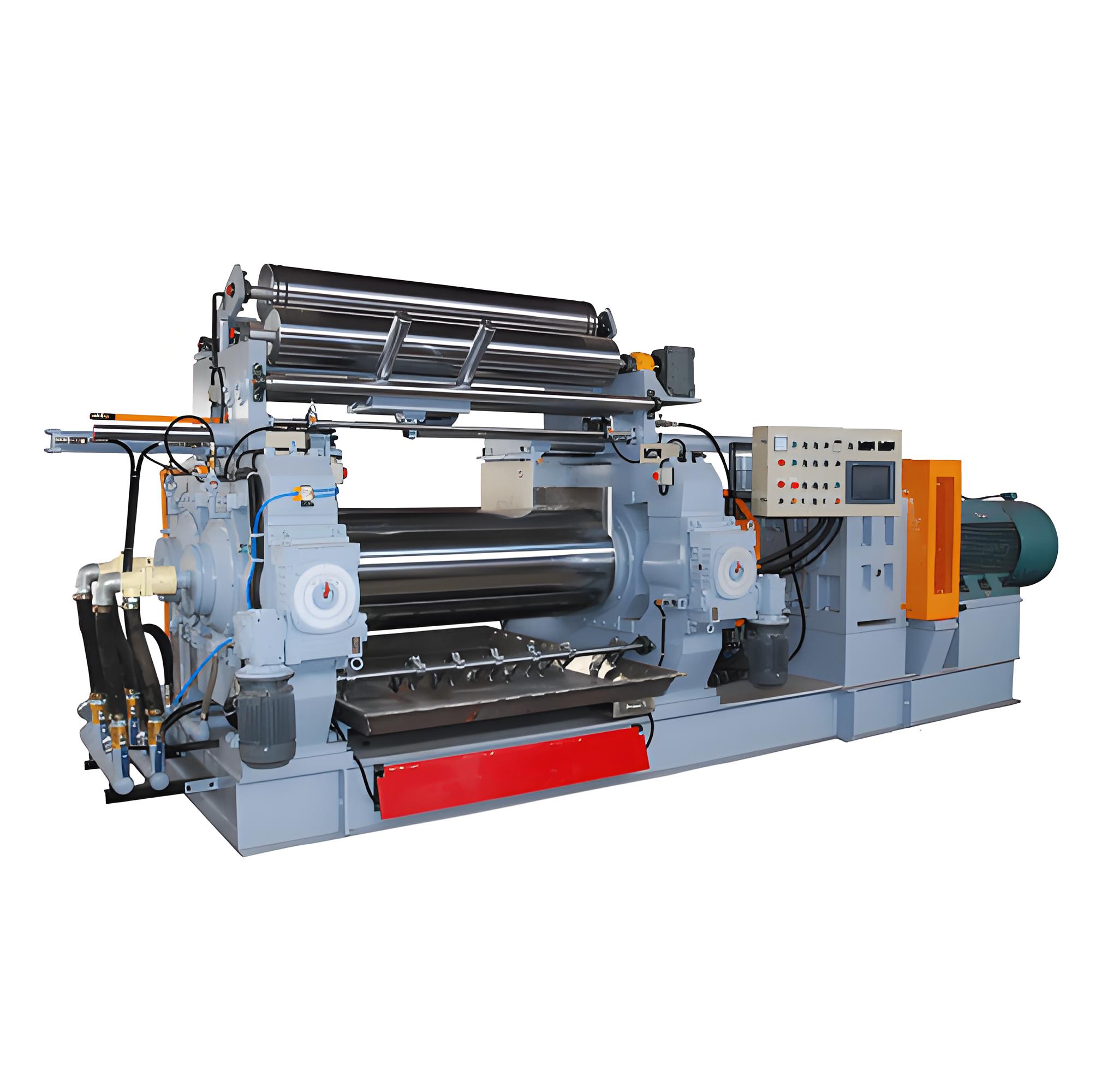 橡（xiàng）膠（jiāo）開煉機 雙輥筒混煉（liàn）設備 冷熱一體煉膠機